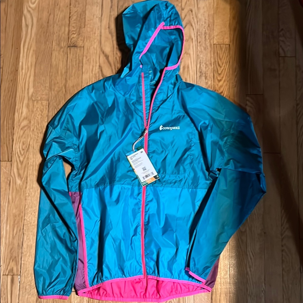Cotopaxi Blue and Pink Windbreaker Jacket